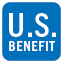 A blue sign with the word “U.S. Benefit" written on it. AI generated content