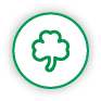 A green and white symbol of a recycling bin. AI generated content