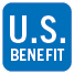 A blue sign with the word “U.S. Benefit" written on it. AI generated content