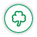 A green and white symbol of a recycling bin. AI generated content