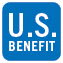 A blue sign with the word “U.S. Benefit" written on it. AI generated content