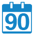A blue background with a white dot and a blue dot. AI generated content